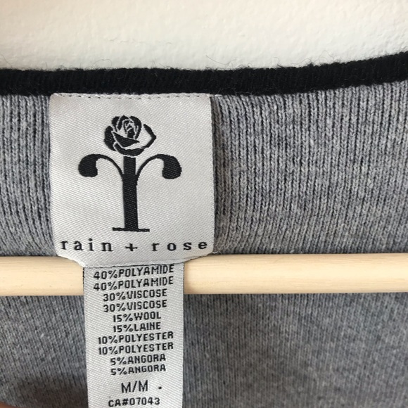 Black and gray open front cardigan - Picture 5 of 6